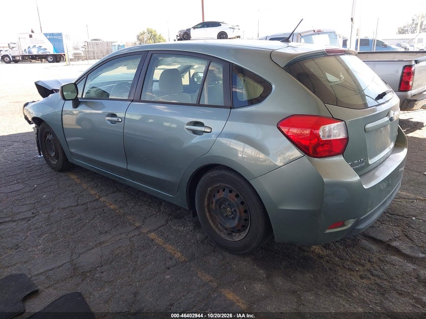 Vin: jf1gpaa65e9308387, lot: 46903302, subaru impreza 2.0i 20143