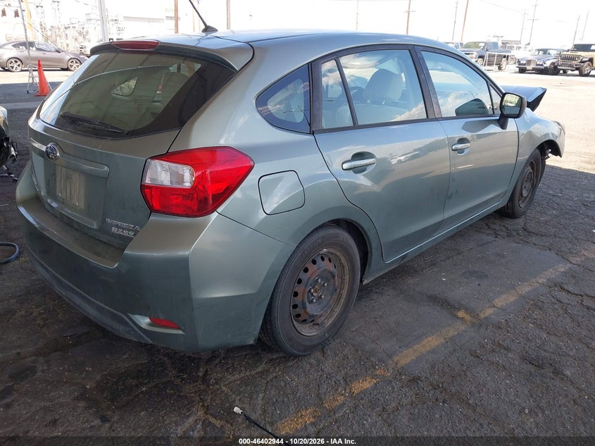Vin: jf1gpaa65e9308387, lot: 46903302, subaru impreza 2.0i 20144