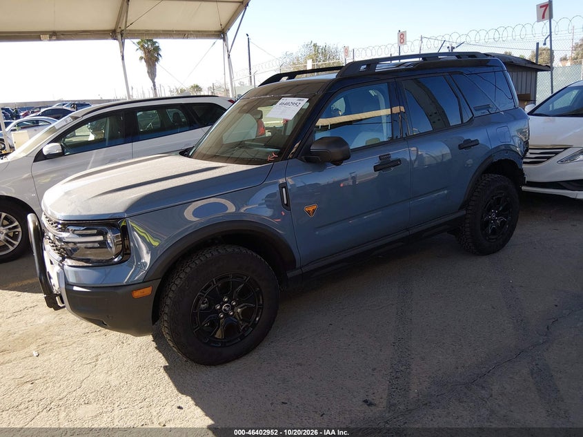 Vin: 3fmcr9da9srf37989, lot: 46903310, ford bronco sport badlands 20252