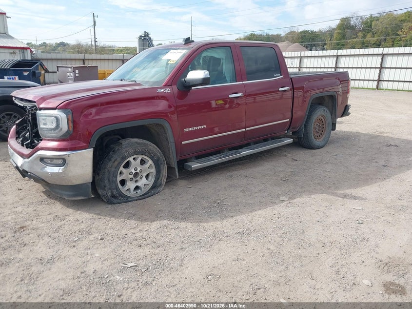 Vin: 3gtu2necxgg258012, lot: 46903348, gmc sierra 1500 slt 20162