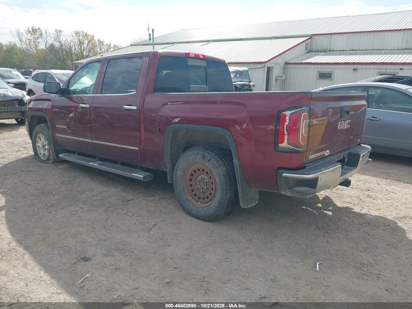 Vin: 3gtu2necxgg258012, lot: 46903348, gmc sierra 1500 slt 20163