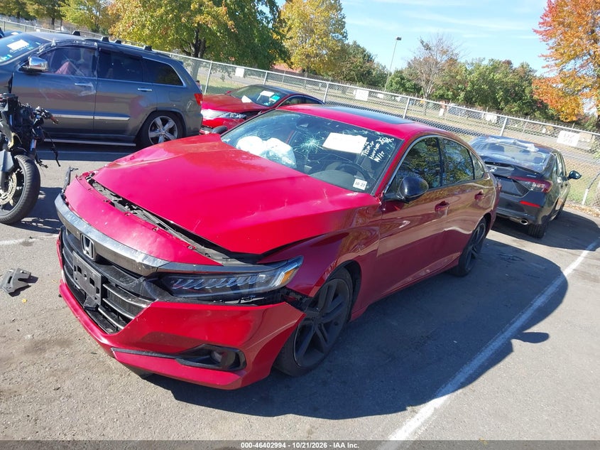 Vin: 1hgcv2f31na002970, lot: 46903352, honda accord sport 2.0t 20222