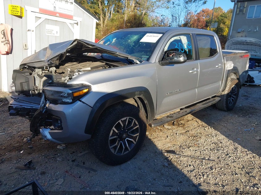 2021 Toyota Tacoma Trd Off-Road, Удар спереди, IAAI, VIN 3TYCZ5AN1MT035910 — фото 2