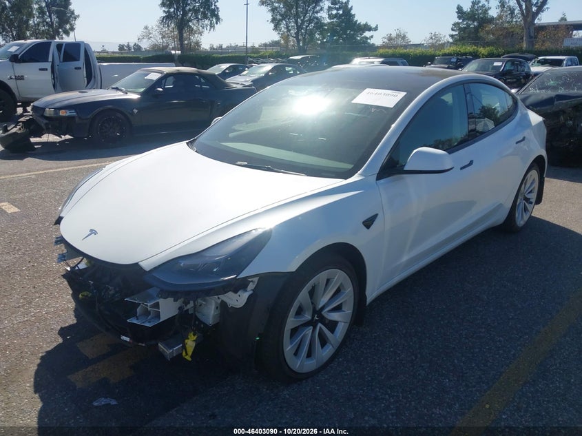 Vin: 5yj3e1eb4pf392698, lot: 46903448, tesla model 3 long range dual motor all-wheel drive 20232