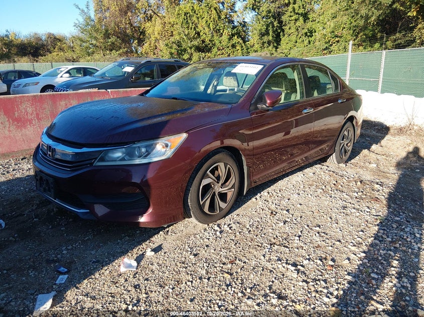 Vin: 1hgcr2f33ga023133, lot: 46903460, honda accord lx 20162