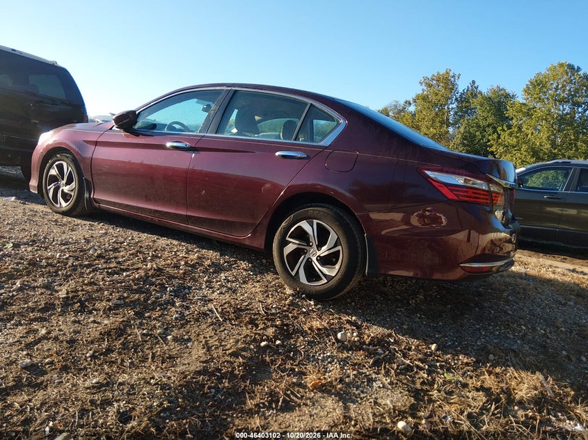 Vin: 1hgcr2f33ga023133, lot: 46903460, honda accord lx 20163