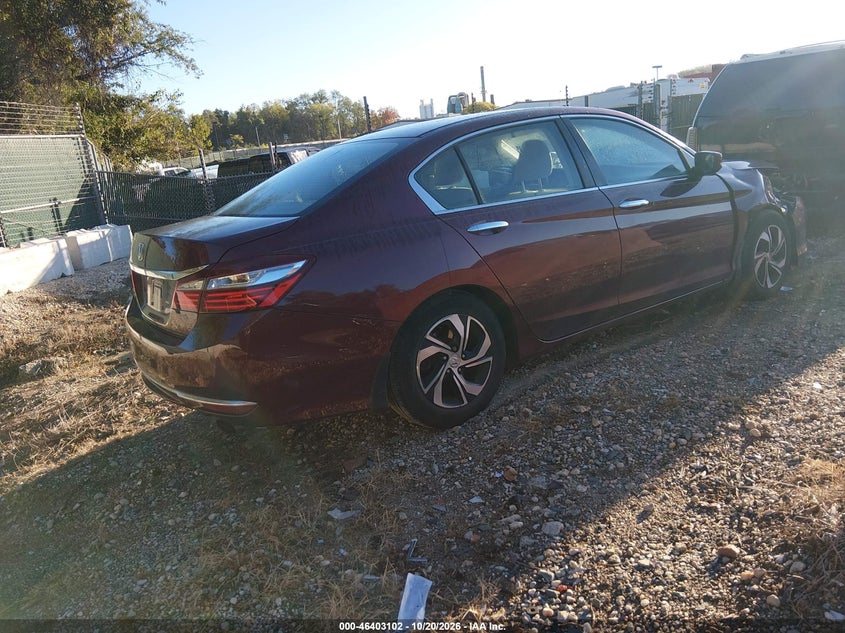 Vin: 1hgcr2f33ga023133, lot: 46903460, honda accord lx 20164