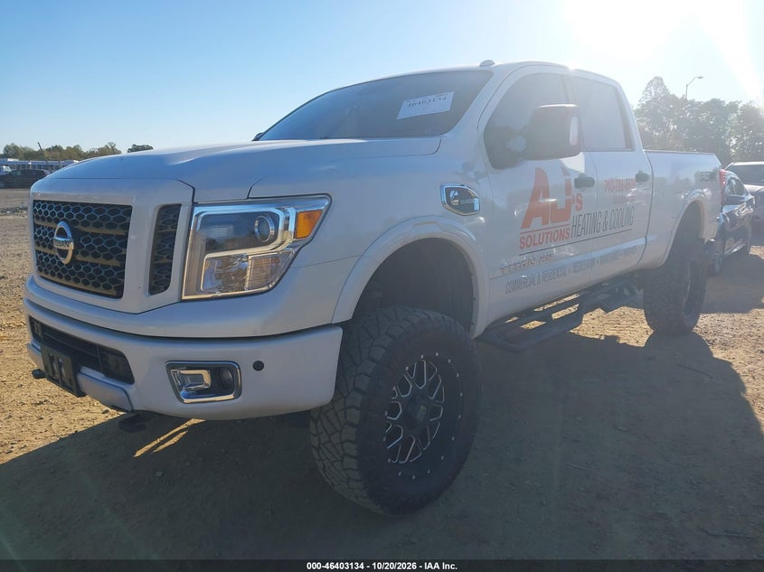 2017 Nissan Titan Xd Pro-4X Diesel, Right Rear, IAAI, VIN 1N6BA1F43HN540752 — photo 2