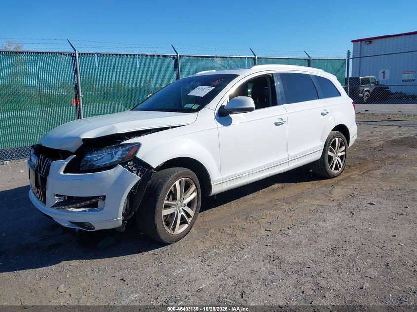 Vin: wa1lgafe8fd011633, lot: 46903498, audi q7 3.0t premium 20152