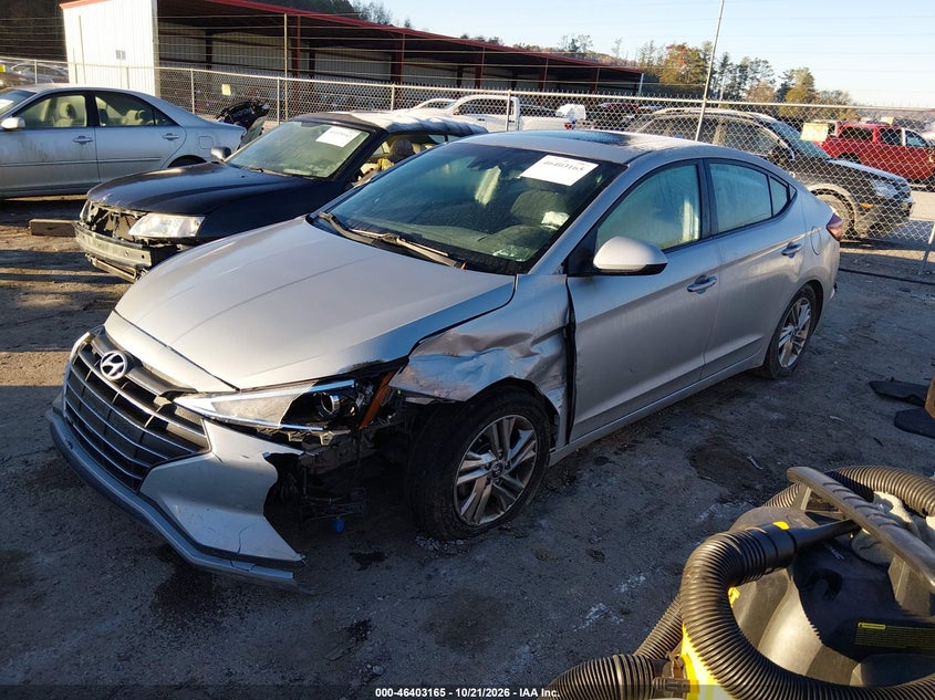 2020 HYUNDAI ELANTRA VIN KMHD84LFXLU070258 — фото 2