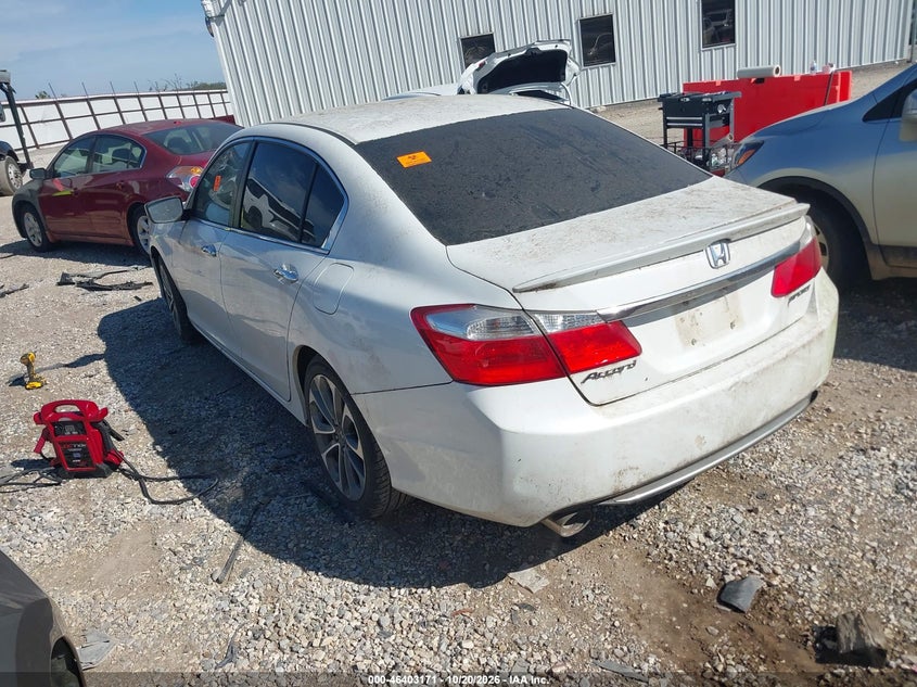 Vin: 1hgcr2f55ea115052, lot: 46903529, honda accord sport 20143