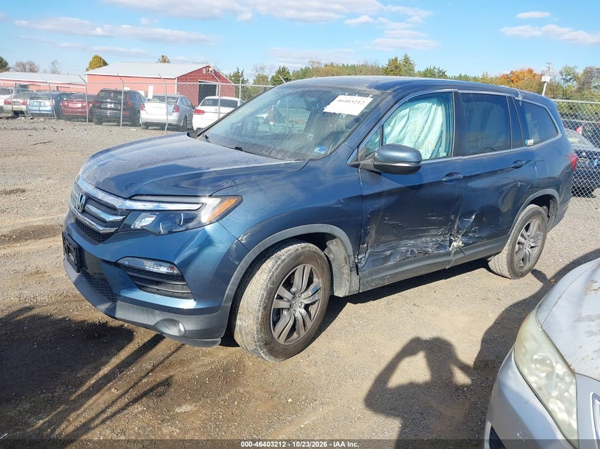 2018 Honda Pilot Ex-L, Левый бок, IAAI, VIN 5FNYF6H5XJB053697 — фото 2