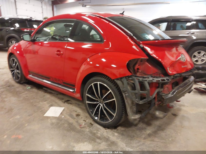 Vin: 3vwva7at6dm620839, lot: 46903624, volkswagen beetle 2.0t turbo 20133