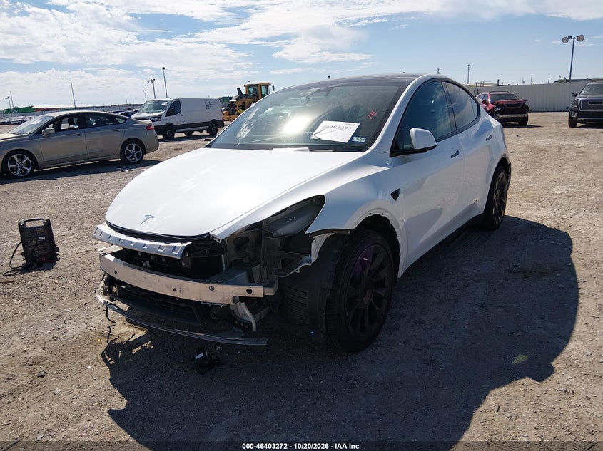 Vin: 7saygaee9pf635001, lot: 46903630, tesla model y awd/long range dual motor all-wheel drive 20232