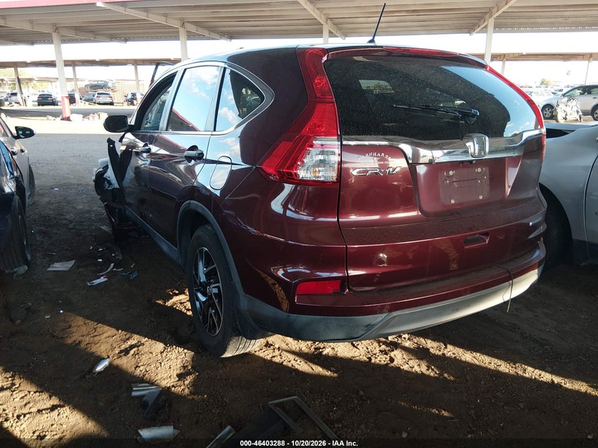 Vin: 2hkrm3h40gh518188, lot: 46903646, honda cr-v se 20163