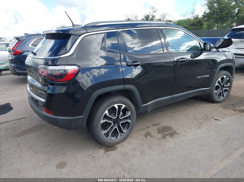 Vin: 3c4njdcb2nt146398, lot: 46903671, jeep compass limited 4x4 20224