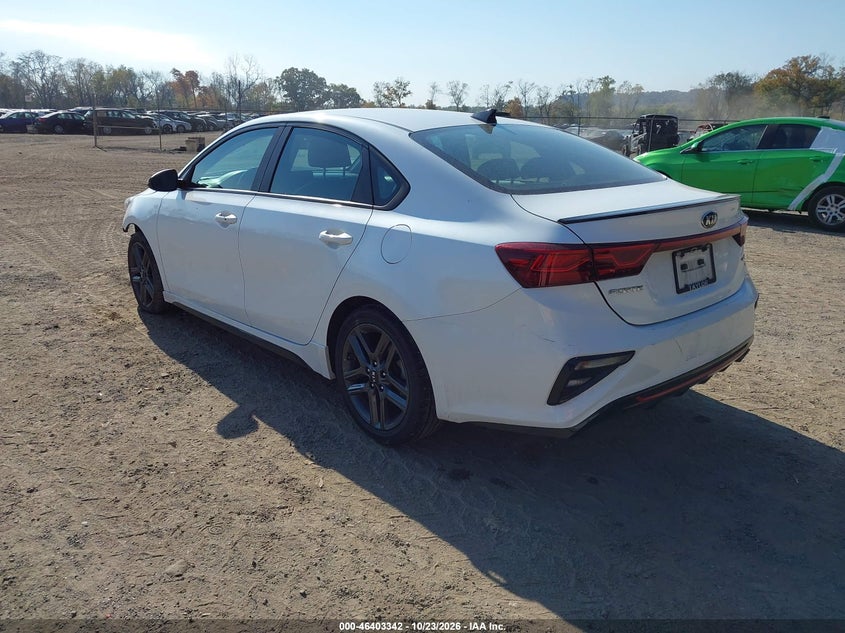 Vin: 3kpf34ad5me301824, lot: 46903700, kia forte gt-line 20213