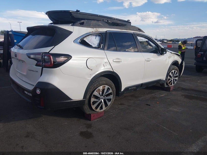 Vin: 4s4btadc8n3219025, lot: 46903722, subaru outback premium 20224