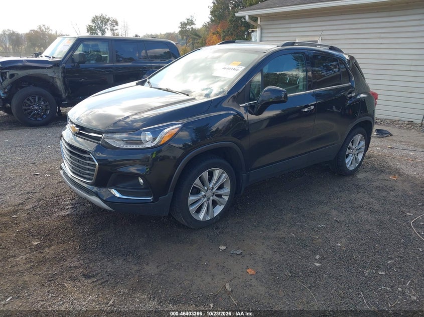 2018 Chevrolet Trax Premier, Удар спереду, IAAI, VIN 3GNCJRSB1JL304088 — фото 2