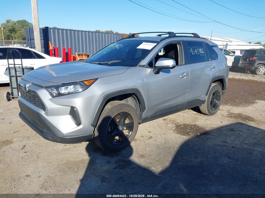2019 Toyota Rav4 Hybrid Le, Right Side, IAAI, VIN 2T3MWRFV7KW004035 — photo 2