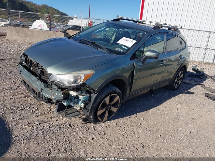 2016 Subaru Crosstrek Hybrid Touring, Right Front, IAAI, VIN JF2GPBLC7GH236458 — photo 2