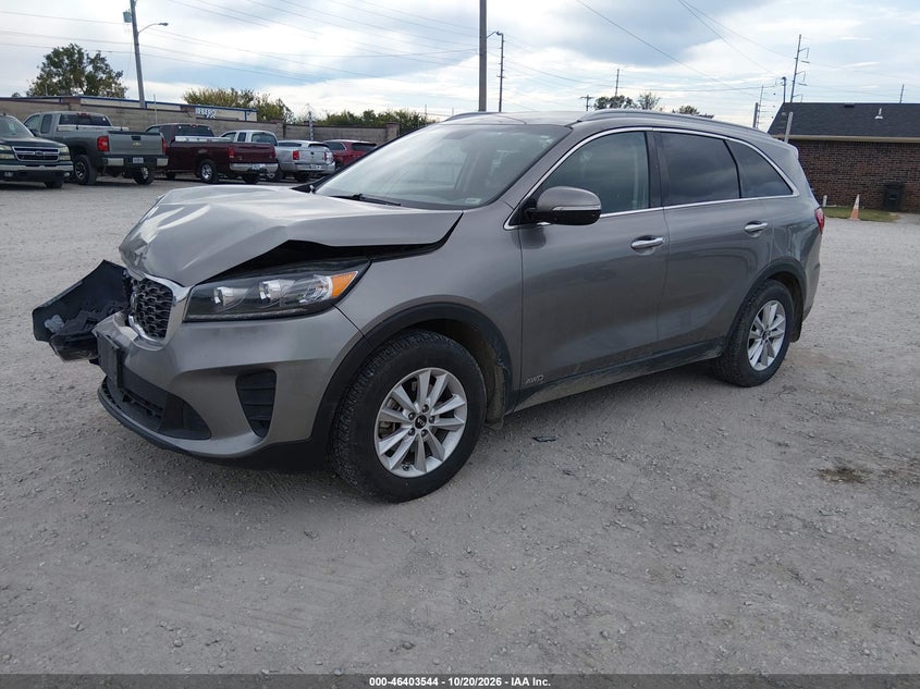 2019 Kia Sorento 2.4L Lx, Удар спереди, IAAI, VIN 5XYPGDA33KG542135 — фото 2