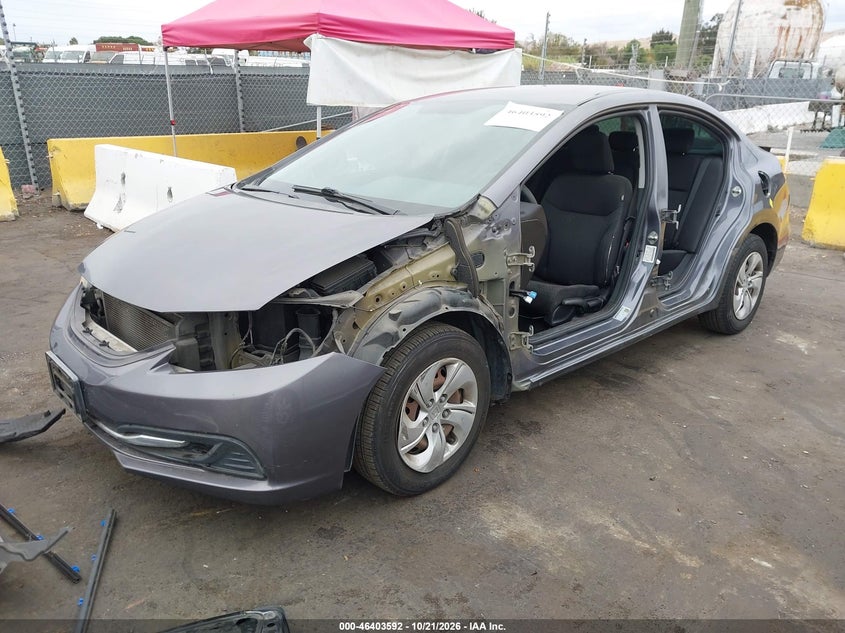 Vin: 2hgfb2f54fh511865, lot: 46903950, honda civic lx 20152