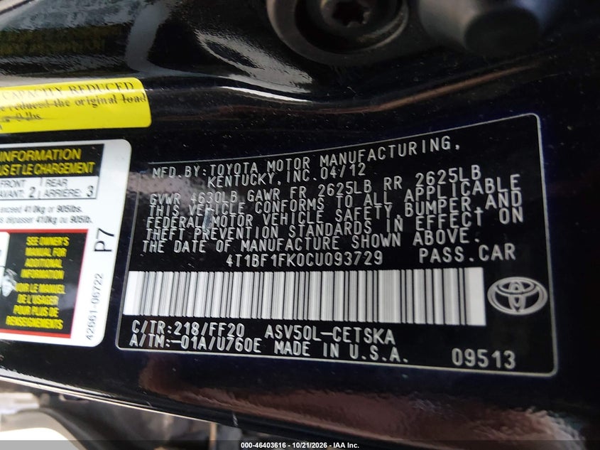 TOYOTA CAMRY