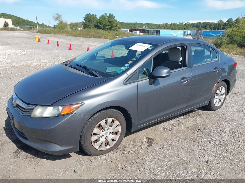 Vin: 19xfb2f56ce035480, lot: 46903977, honda civic lx 20122