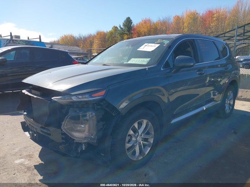 Vin: 5nms2cad7lh243623, lot: 46903979, hyundai santa fe se 20202