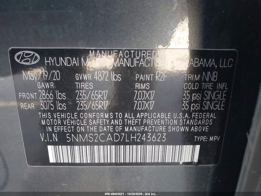 2020 HYUNDAI SANTA FE SE · Фото 9