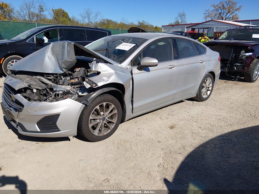 2019 Ford Fusion Se, Front End, IAAI, VIN 3FA6P0HD8KR249121 — photo 2