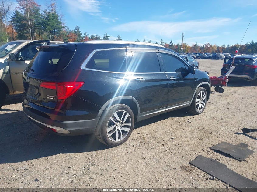 Vin: 5fnyf6h96gb060724, lot: 46904079, honda pilot touring 20164