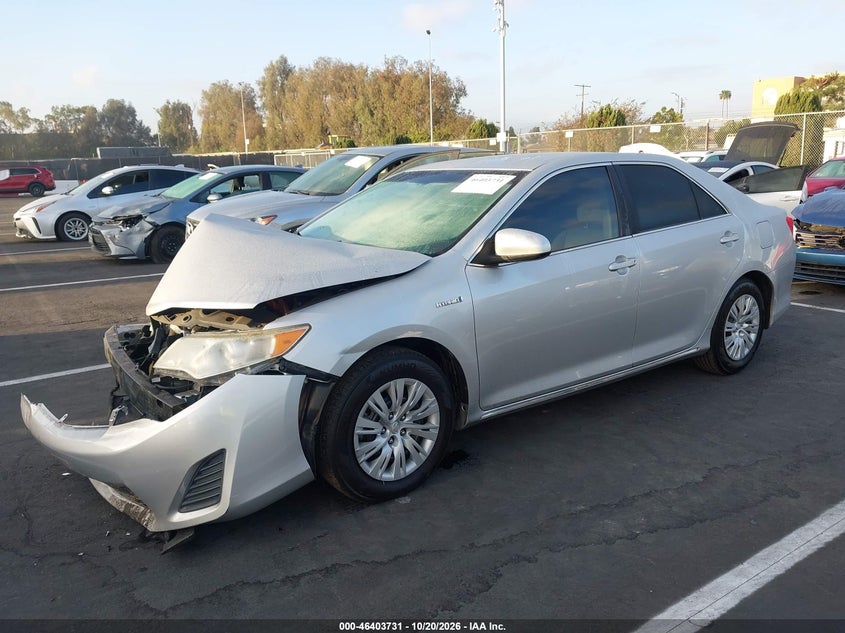 2012 Toyota Camry Hybrid Le, Повреждение двигателя, IAAI, VIN 4T1BD1FK9CU032319 — фото 2
