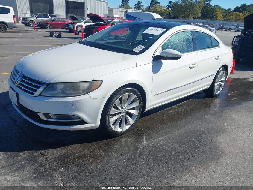 2013 Volkswagen Cc 3.6L Vr6 Lux, Normal Wear & Tear, IAAI, VIN WVWHU7AN4DE504425 — photo 2