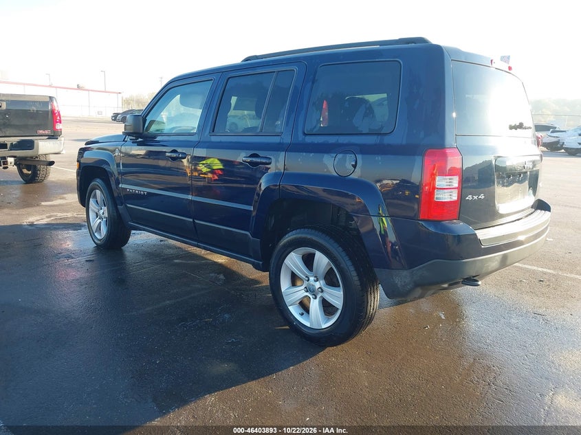 Vin: 1c4njrfb3ed540751, lot: 46904251, jeep patriot latitude 20142