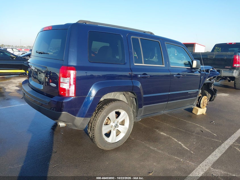 Vin: 1c4njrfb3ed540751, lot: 46904251, jeep patriot latitude 20143