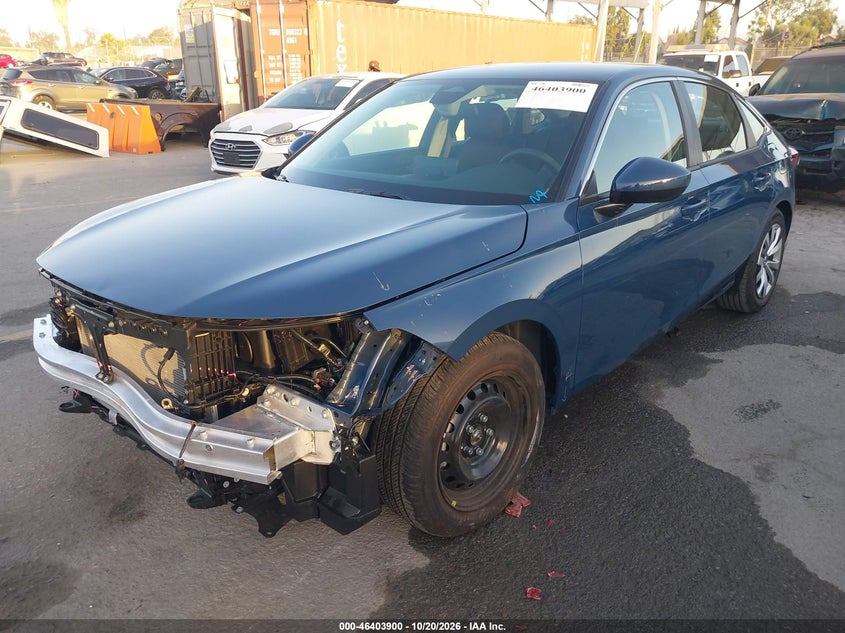2026 Honda Civic Lx, Unknown, IAAI, VIN 2HGFE2F20TH535413 — photo 2