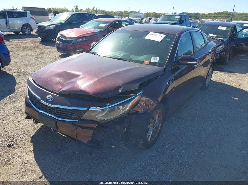 Vin: 5xxgt4l37kg332330, lot: 46904262, kia optima lx 20192