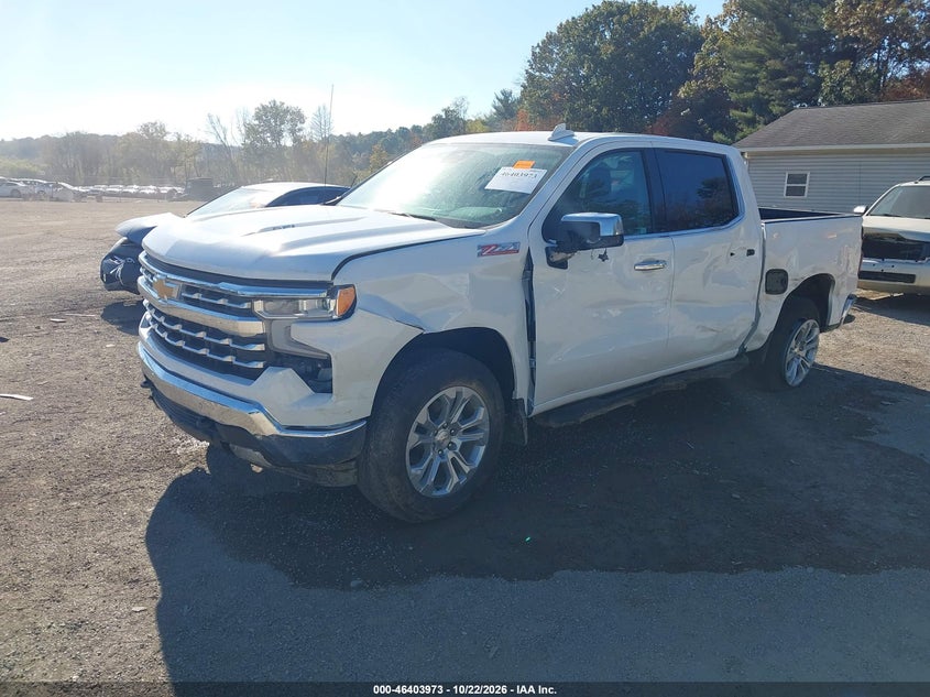 Vin: 1gcukgel6sz179621, lot: 46904331, chevrolet silverado 1500 4wd  short bed ltz 20252