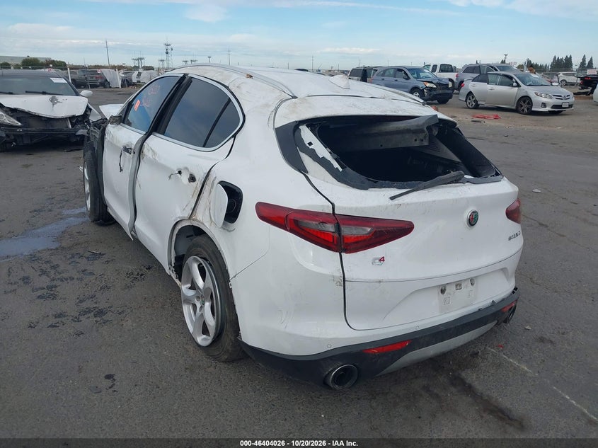 Vin: zasfakan7j7b67307, lot: 46904384, alfa romeo stelvio 20183