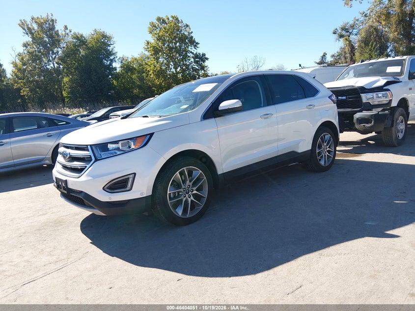 2017 Ford Edge Titanium, Звичайний знос, IAAI, VIN 2FMPK4K92HBB98971 — фото 2