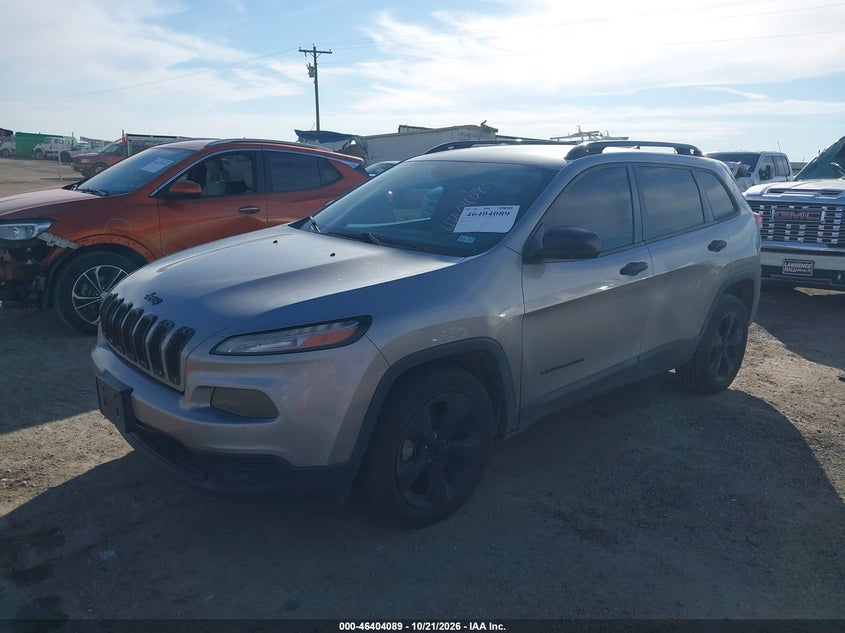 2017 Jeep Cherokee Altitude Fwd, Удар сзади, IAAI, VIN 1C4PJLAB3HW535538 — фото 2