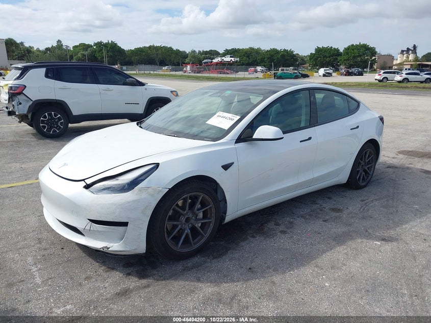 Vin: 5yj3e1ea2pf575797, lot: 46904558, tesla model 3 rear-wheel drive 20232