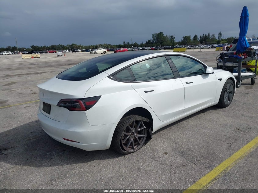 Vin: 5yj3e1ea2pf575797, lot: 46904558, tesla model 3 rear-wheel drive 20234