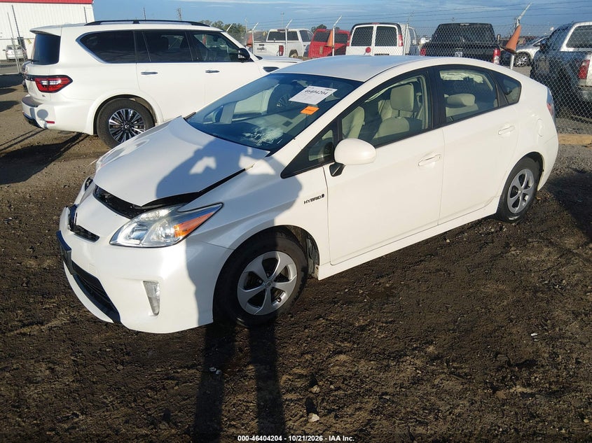 Vin: jtdkn3du1f1946992, lot: 46904562, toyota prius two 20152