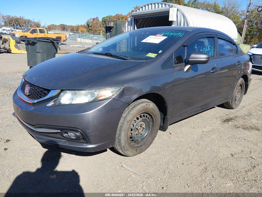 Vin: 19xfb2f84fe224983, lot: 46904809, honda civic ex 20152