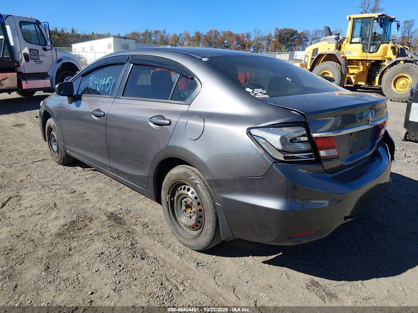 Vin: 19xfb2f84fe224983, lot: 46904809, honda civic ex 20153