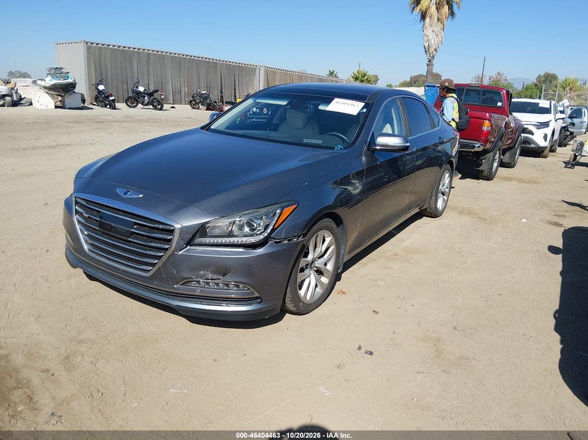 Vin: kmhgn4je1gu140106, lot: 46904821, hyundai genesis 3.8 20162