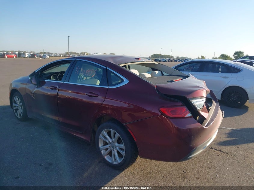 Vin: 1c3cccab2fn678657, lot: 46904854, chrysler 200 limited 20153